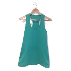 Lululemon long tank top, green, size 10